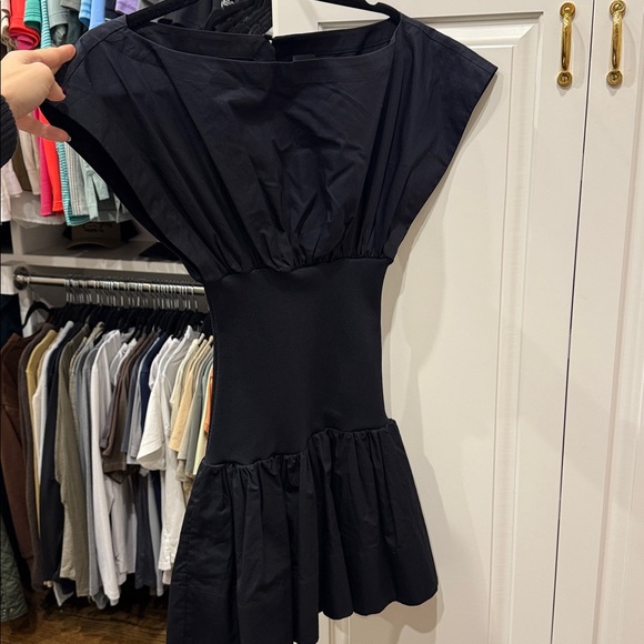 HELSA
Rib Mix Shirting Mini Dress - Picture 3 of 3